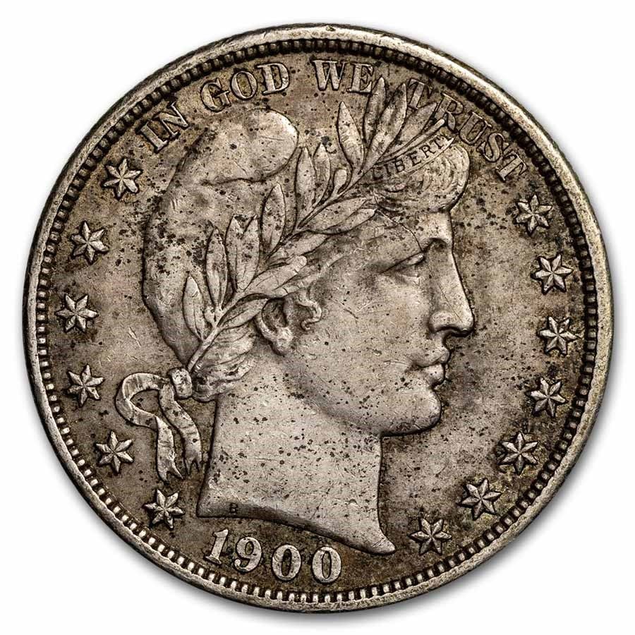 Lot 109: Barber Half Dollar Extra Fine 1900-S