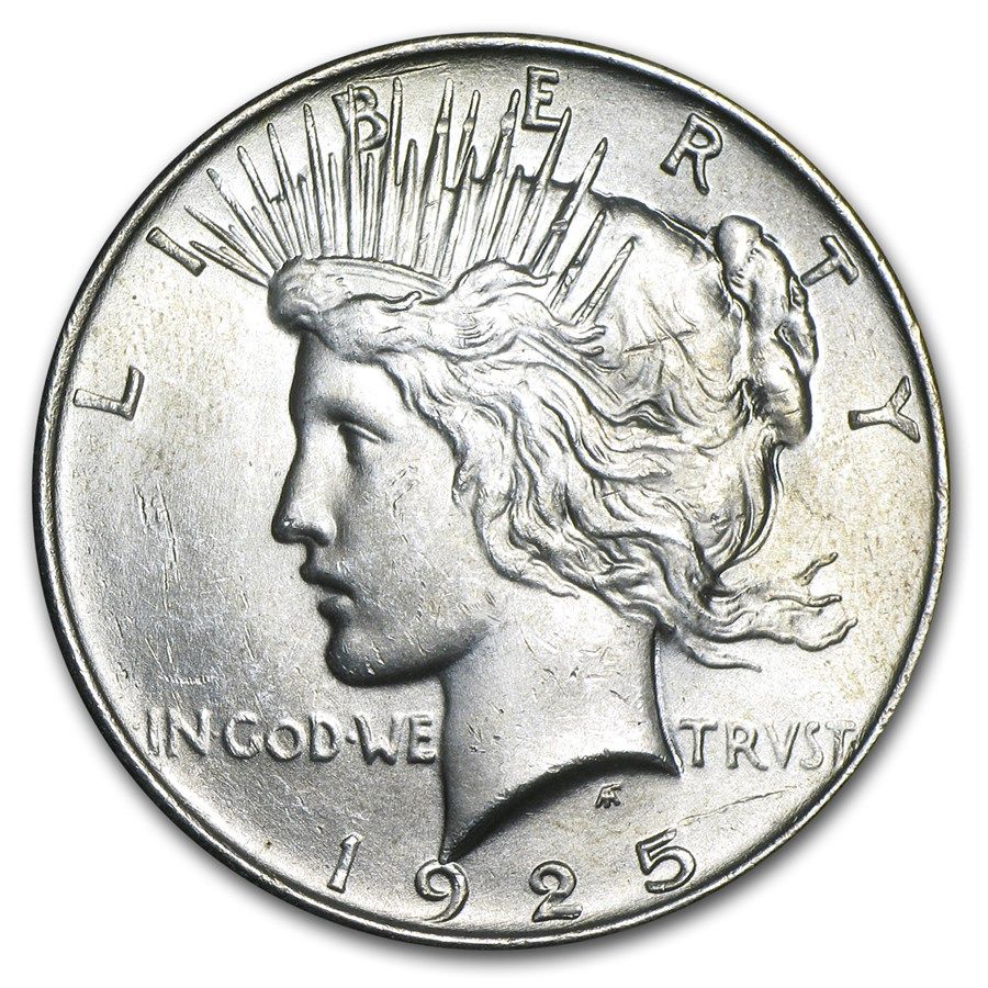 Lot 110: 1925- Peace Silver Dollar BU