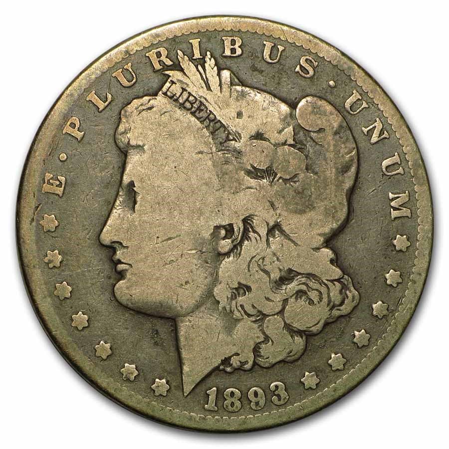 Lot 141: Morgan Silver Dollar Fine Condition 1893-CC