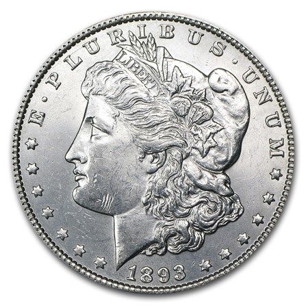 Lot 203: Morgan Silver Dollar Very Fine Condition 1893