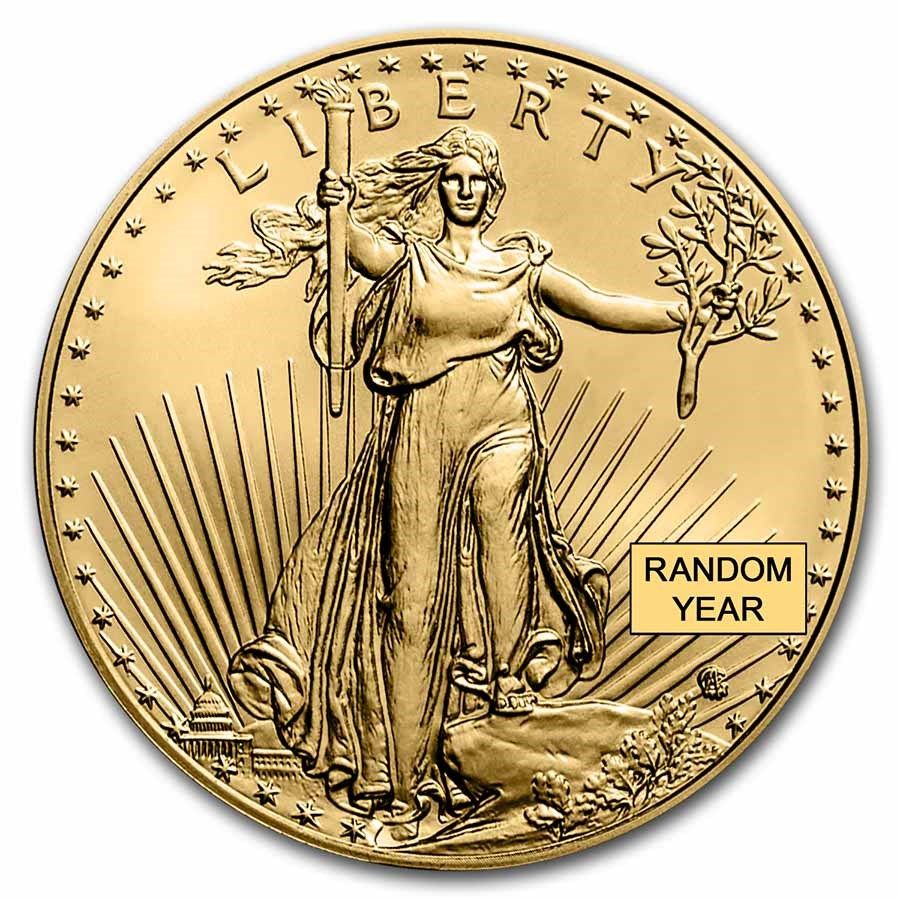 Lot 246: American Gold Eagle 1/10 oz Uncirculated - Random Year