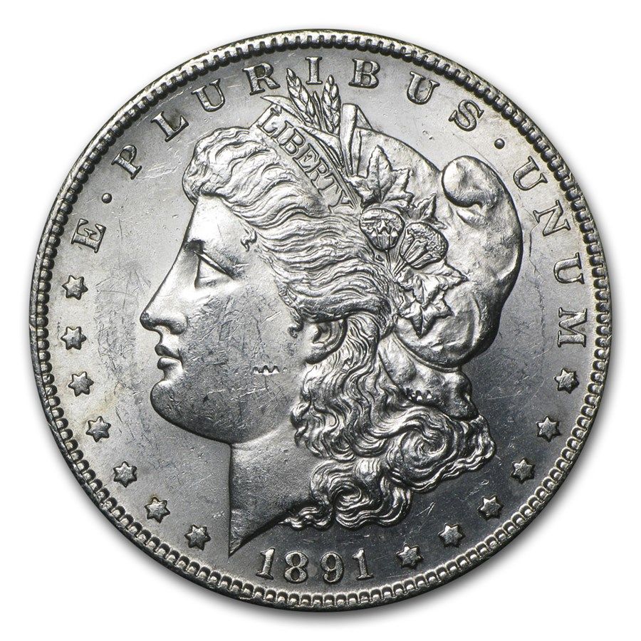 Lot 129: 1891-S Morgan Dollar BU
