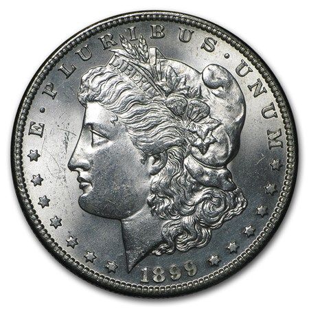Lot 221: 1899-S Morgan Dollar BU