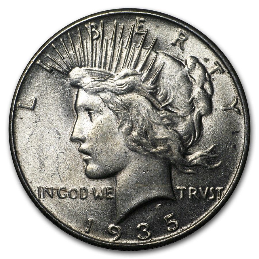 Lot 231: 1935- Peace Silver Dollar BU