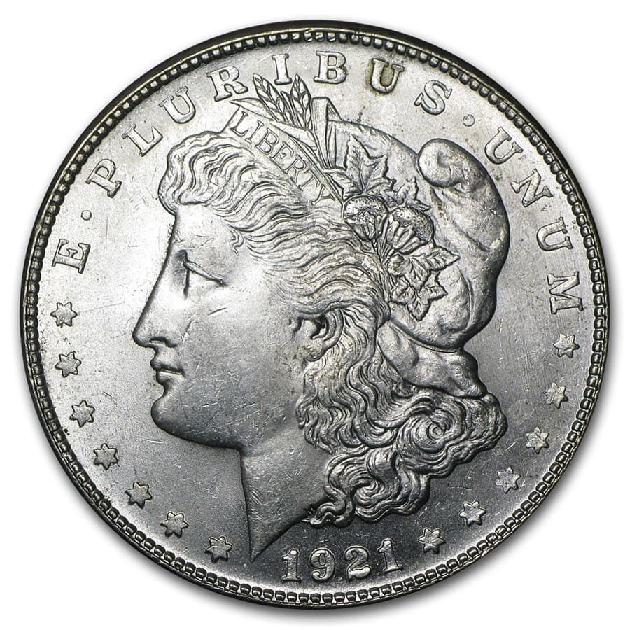 Lot 243: 1921-S Morgan Dollar BU