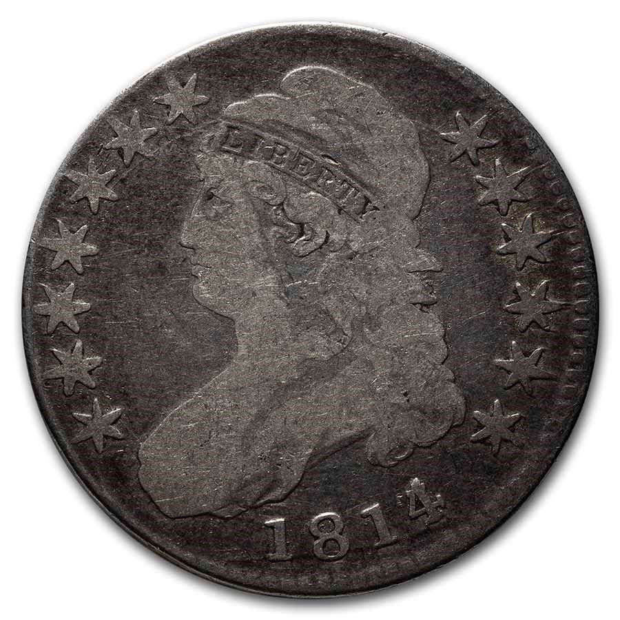 Lot 99: Bust Half Dollar Very Good 1814/3