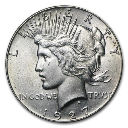 Lot 117: 1927 - S- Peace Silver Dollar BU
