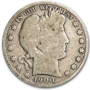 Lot 128: Barber Half Dollar Extra Fine 1900-S