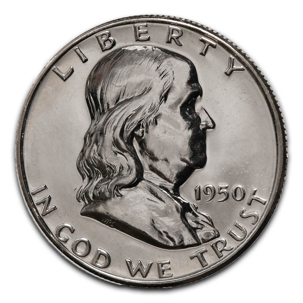 Lot 141: Proof Franklin Half Dollar 1950