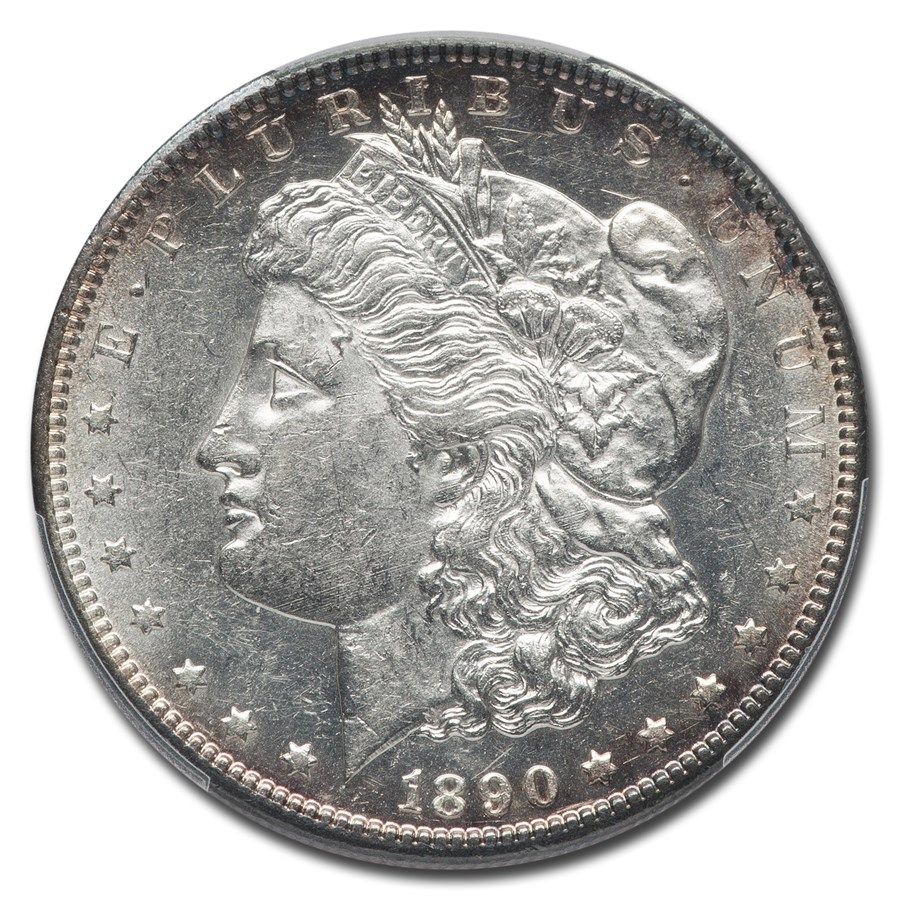 Lot 238: Morgan Silver Dollar Almost Uncirculated 1890-CC
