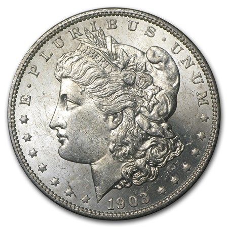 Lot 243: Morgan Silver Dollar Uncirculated 1903-O