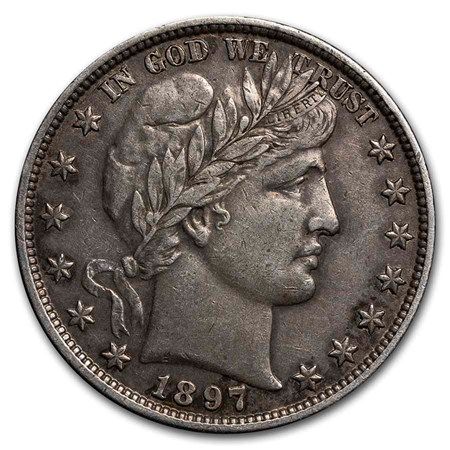 Lot 245: Barber Half Dollar Extra Fine 1897-O