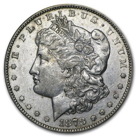 Lot 61: Morgan Silver Dollar Almost Uncirculated 1878-CC