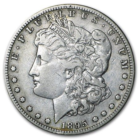 Lot 77: Morgan Silver Dollar Fine Condition 1895-S