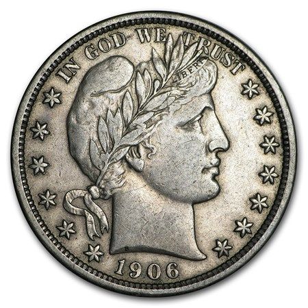 Lot 78: Barber Half Dollar Extra Fine 1906-O
