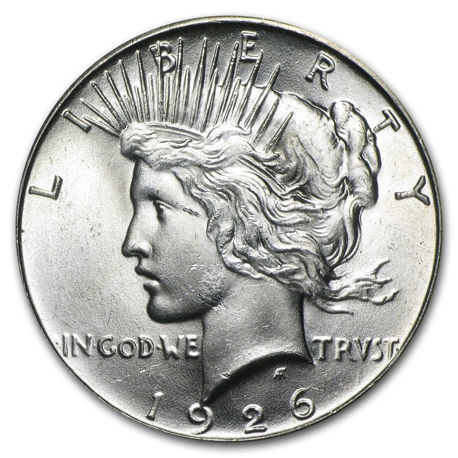 Lot 101: 1926- Peace Silver Dollar BU