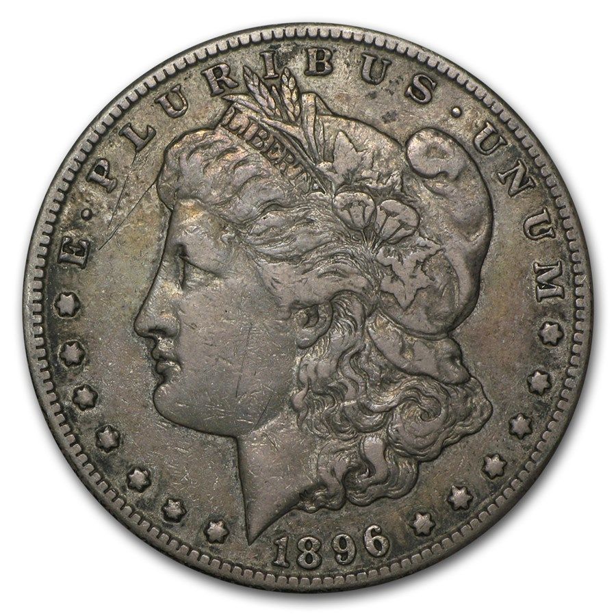 Lot 215: Morgan Silver Dollar Extra Fine Condition 1896-S