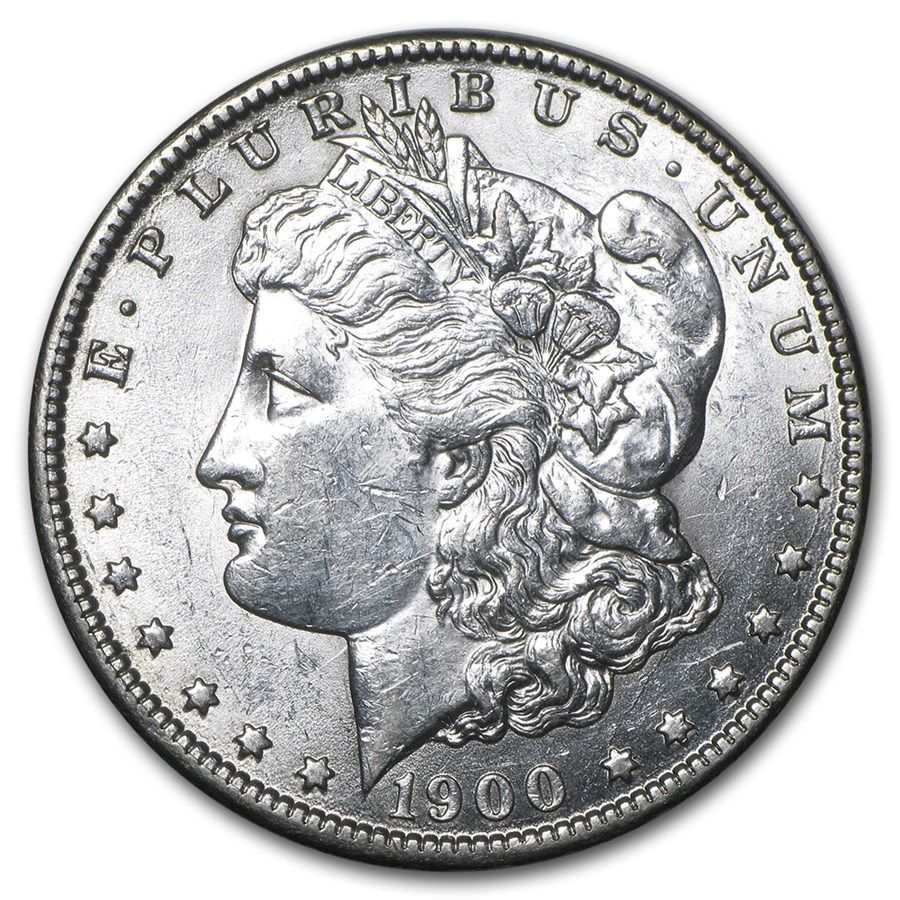 Lot 220: Morgan Silver Dollar Almost Uncirculated 1900-O/CC