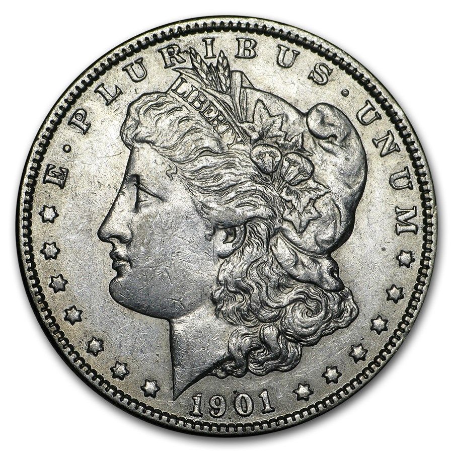 Lot 114: Morgan Silver Dollar Almost Uncirculated 1901