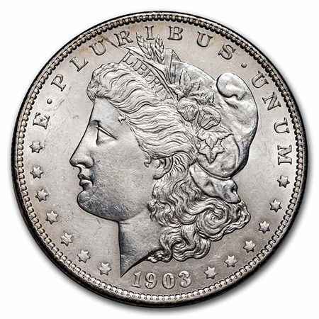 Lot 76: Morgan Silver Dollar Uncirculated 1903-O