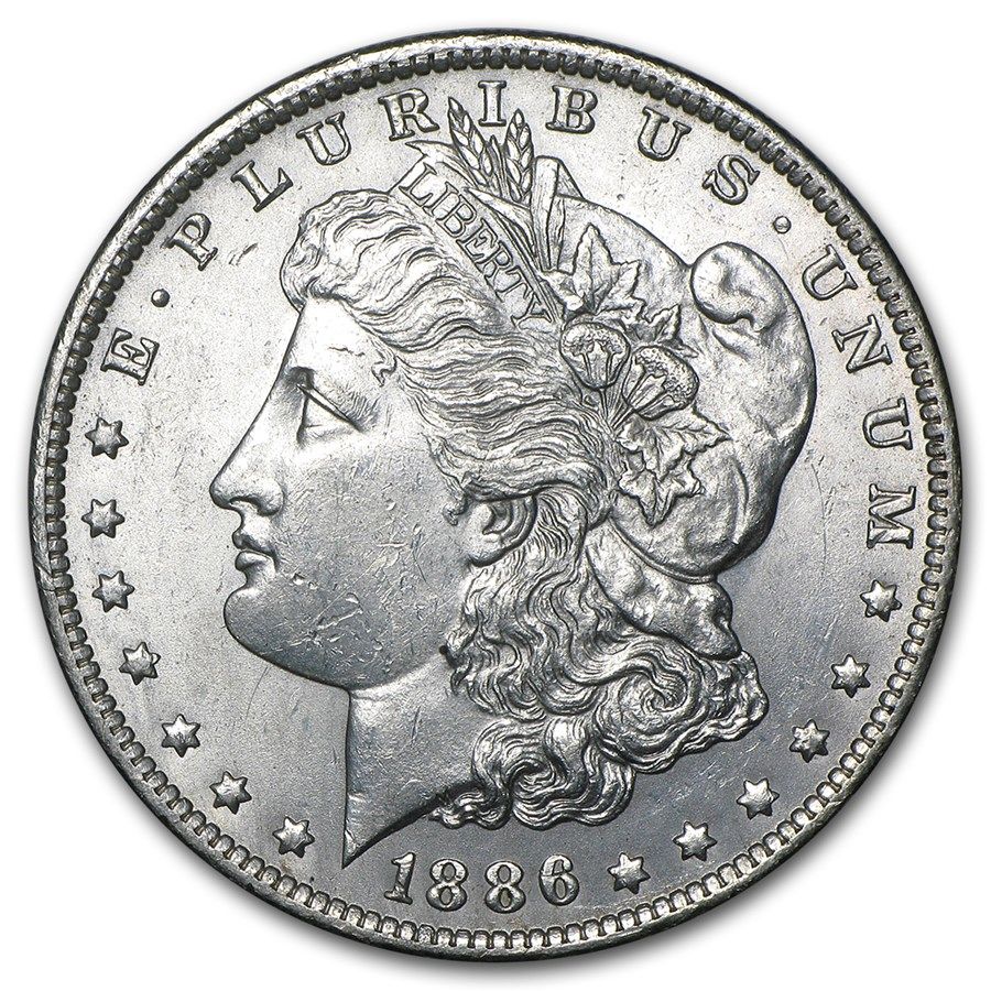 Lot 109: Morgan Silver Dollar Uncirculated 1886-0