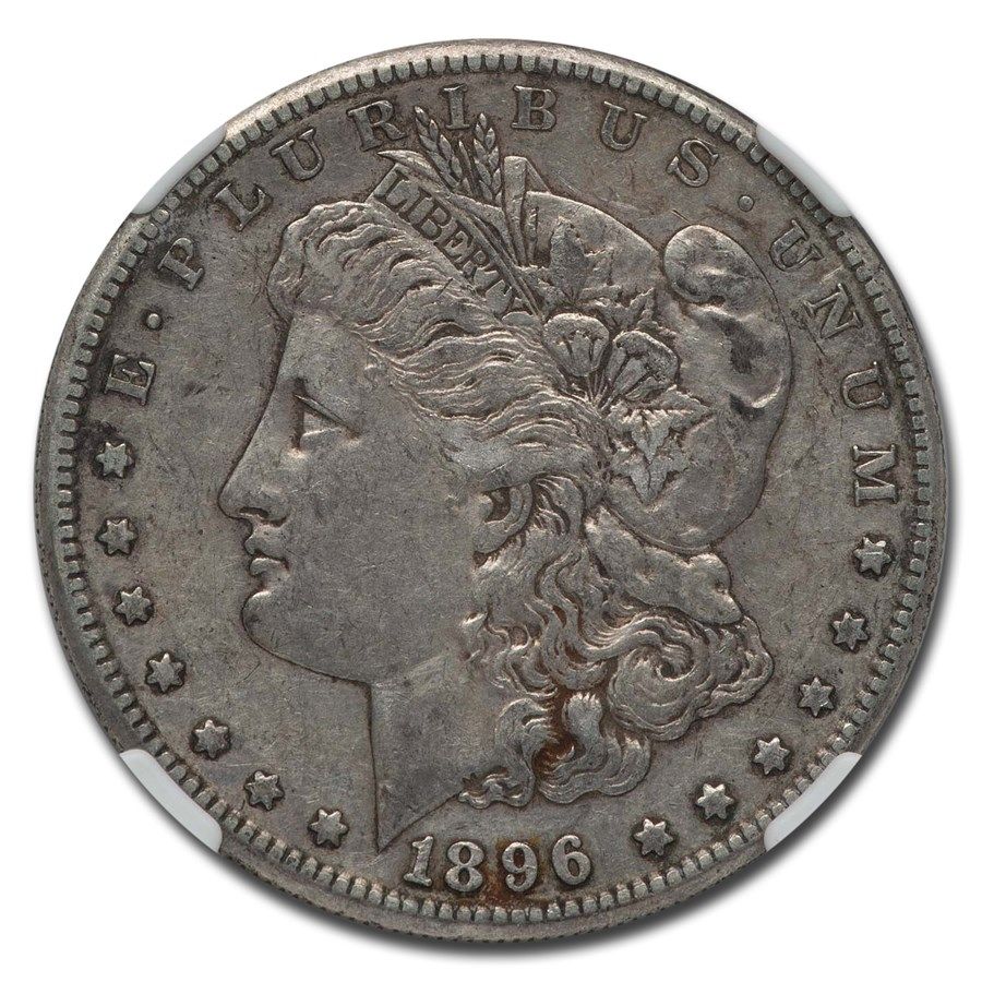 Lot 121: Morgan Silver Dollar Extra Fine Condition 1896-S