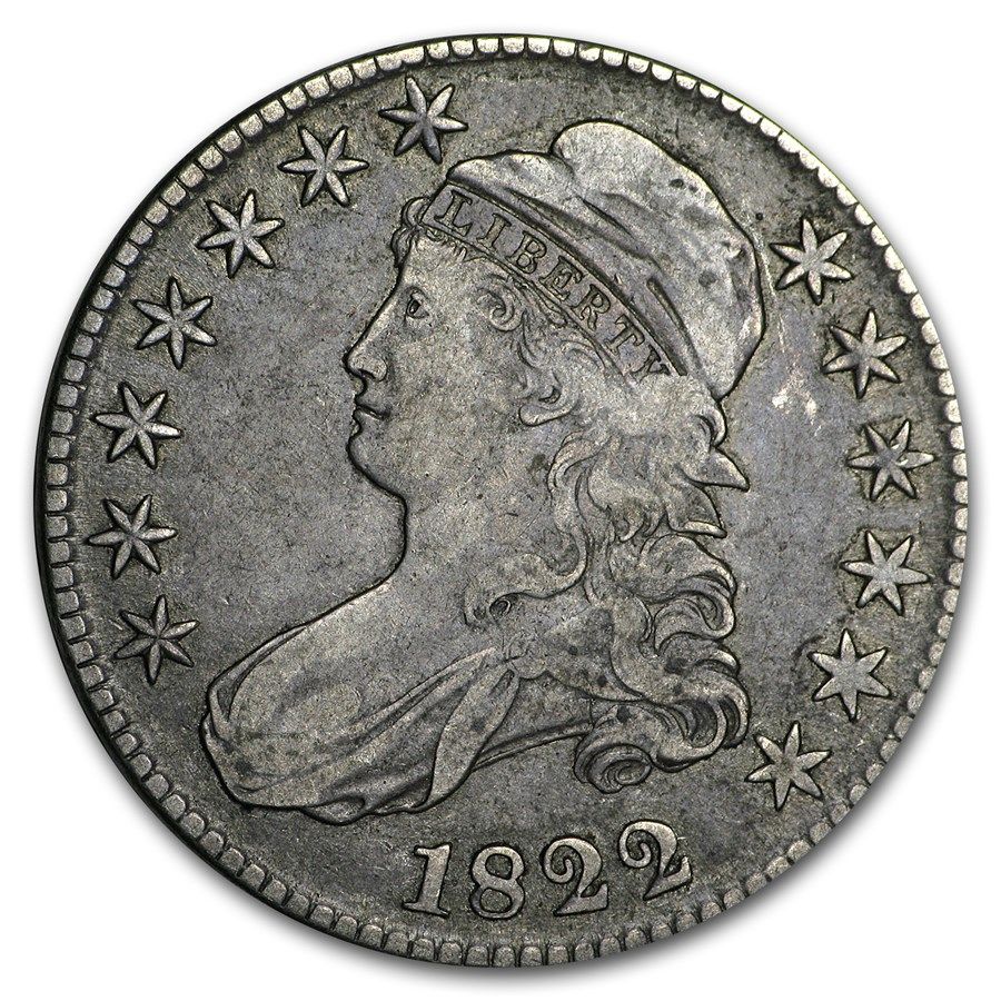 Lot 79: Bust Half Dollar Extra Fine 1822