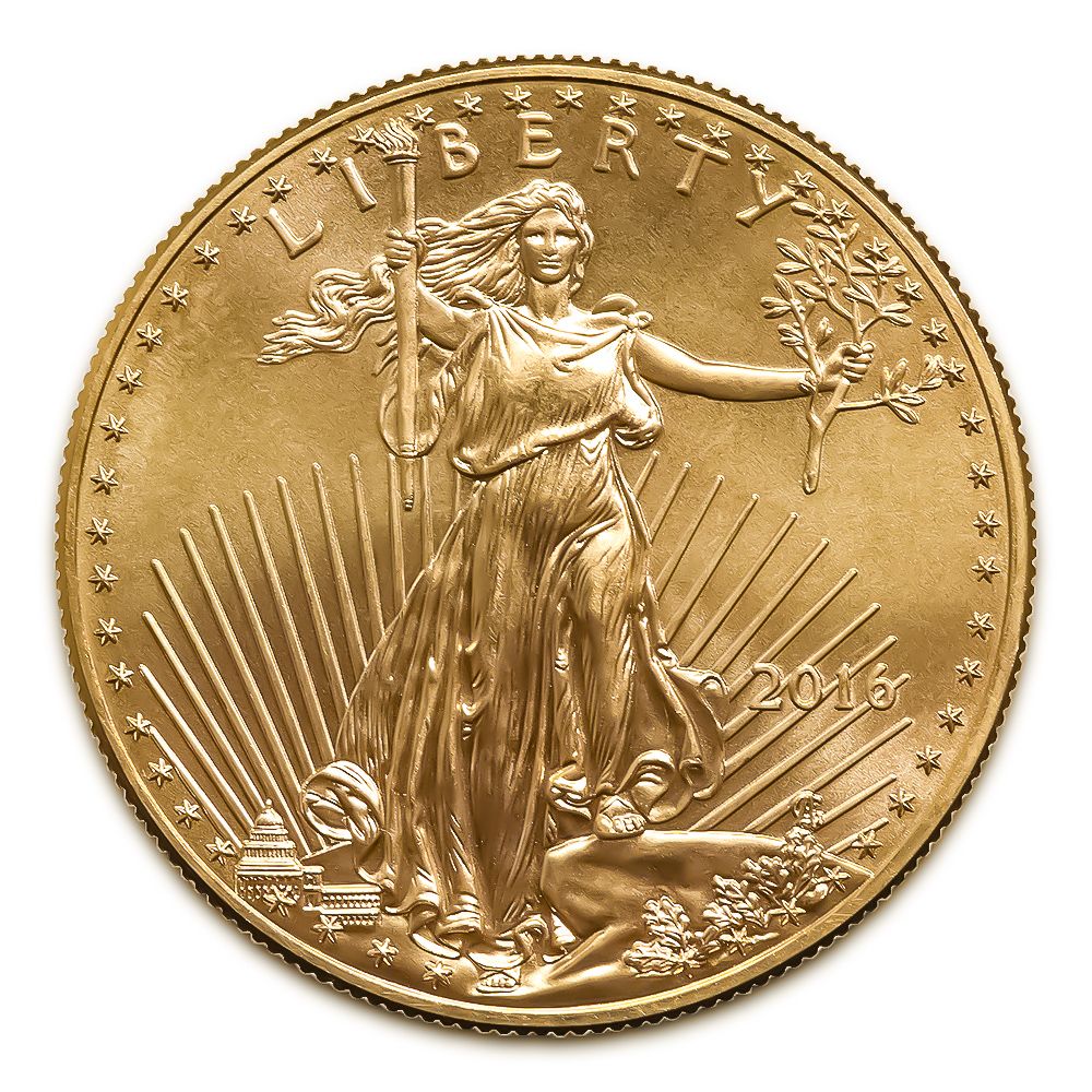 Lot 129: 2016 American Gold Eagle 1/10 oz Uncirculated