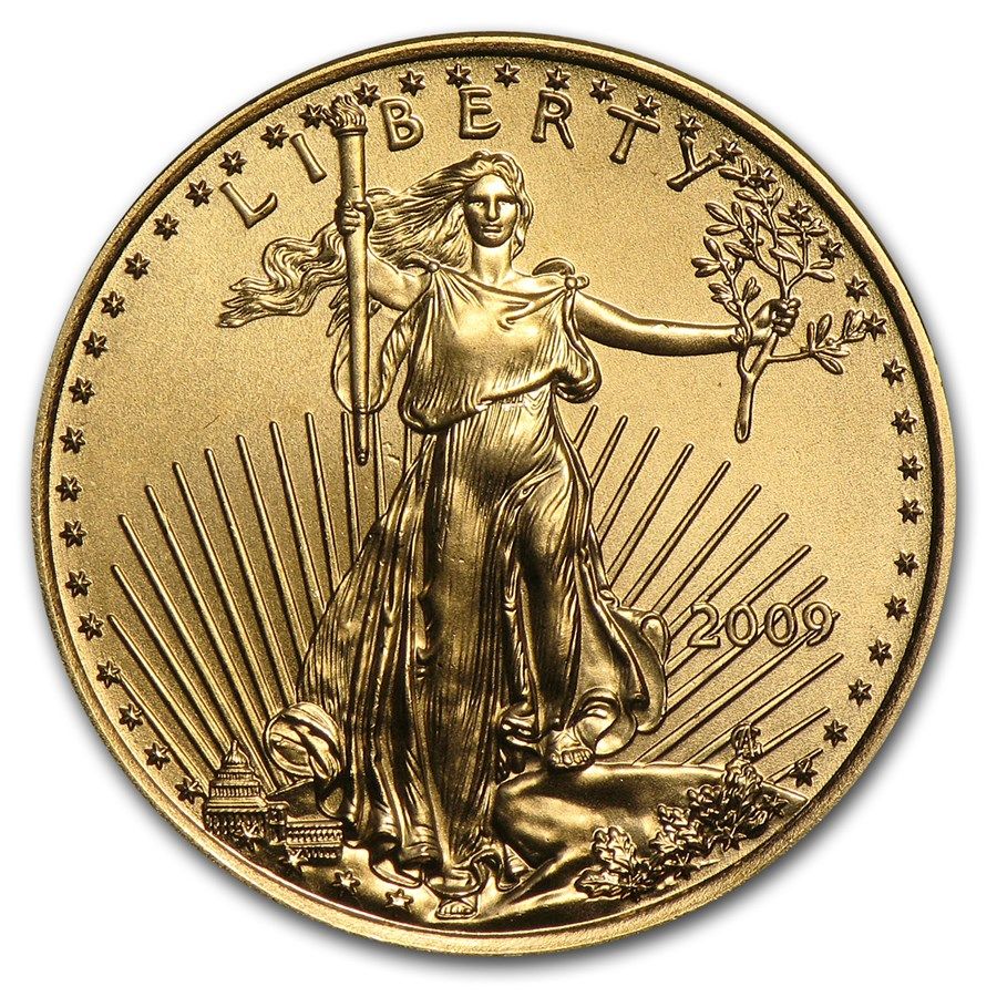 Lot 131: 2009 American Gold Eagle 1/4 oz Uncirculated