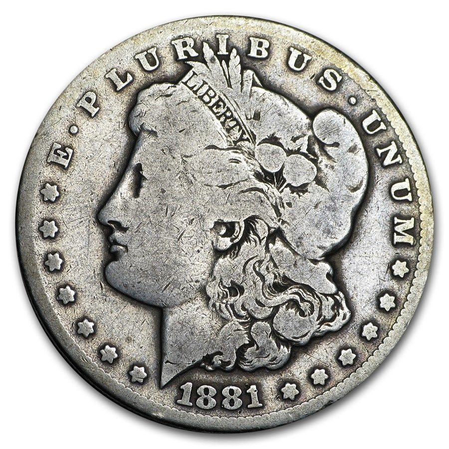 Lot 135: Morgan Silver Dollar G-VG 1881-CC