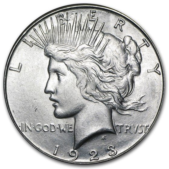 Lot 138: 1923 - S- Peace Silver Dollar BU
