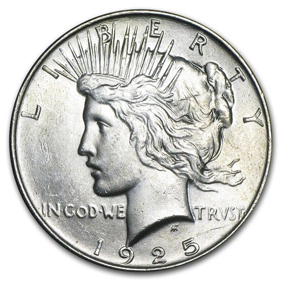 Lot 142: 1925- Peace Silver Dollar BU