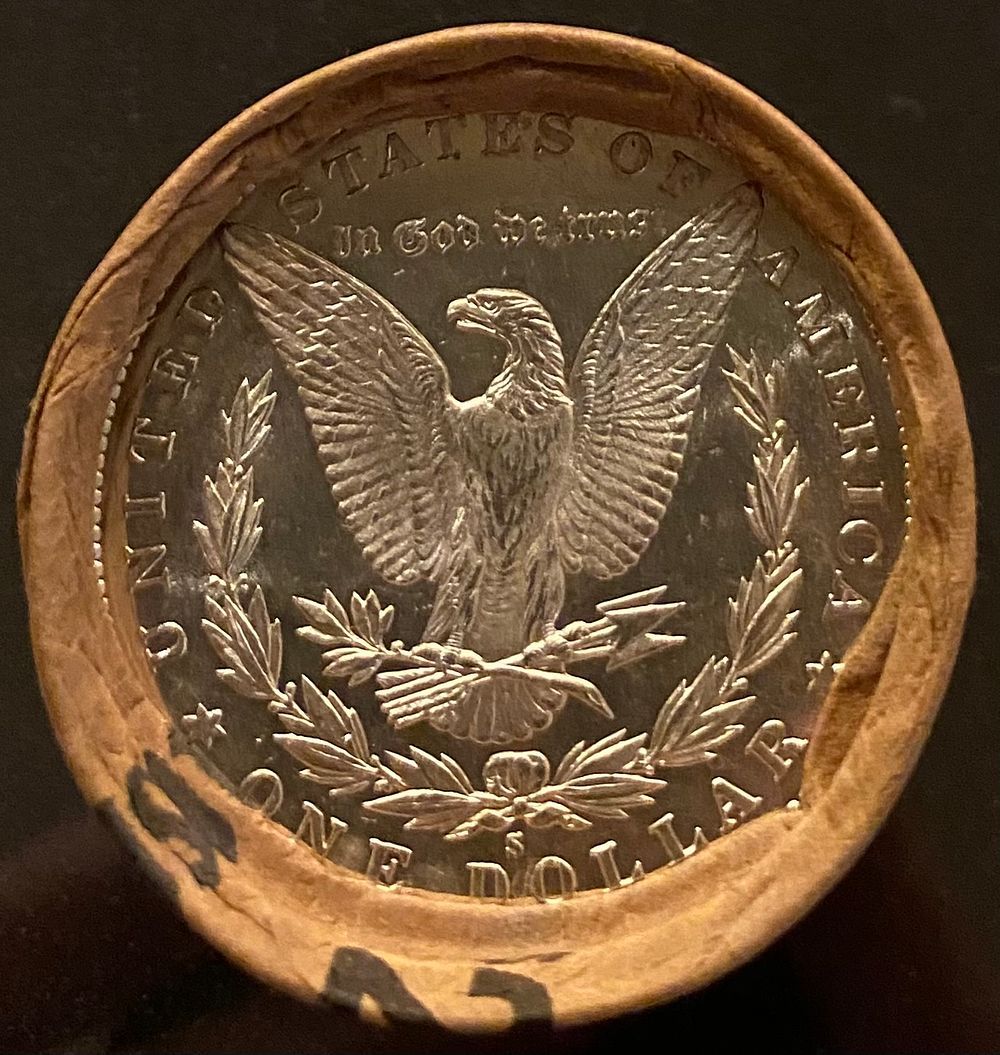 Lot 64: BU $20 Morgan Silver Dollar Roll S & S Ends