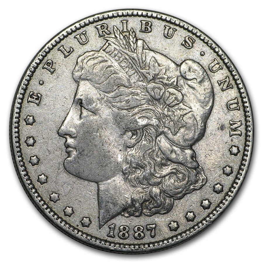 Lot 66: 1887-MS-61+ Morgan Dollar-Non Graded