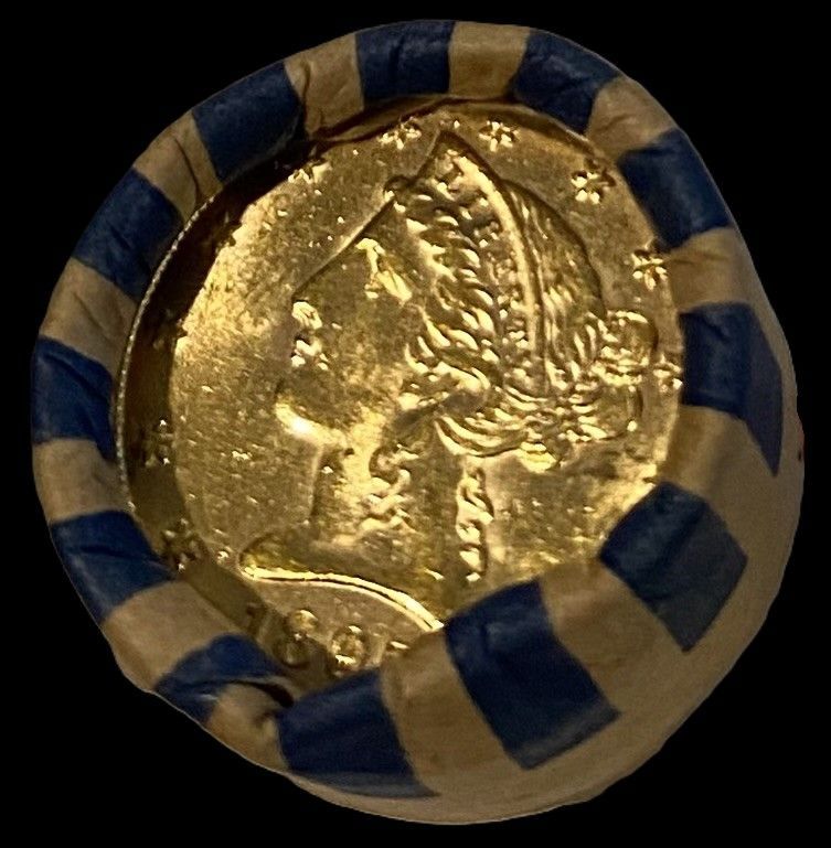 Lot 69: 5 QTY $5 Liberty Head Gold Roll BU Stock Photo