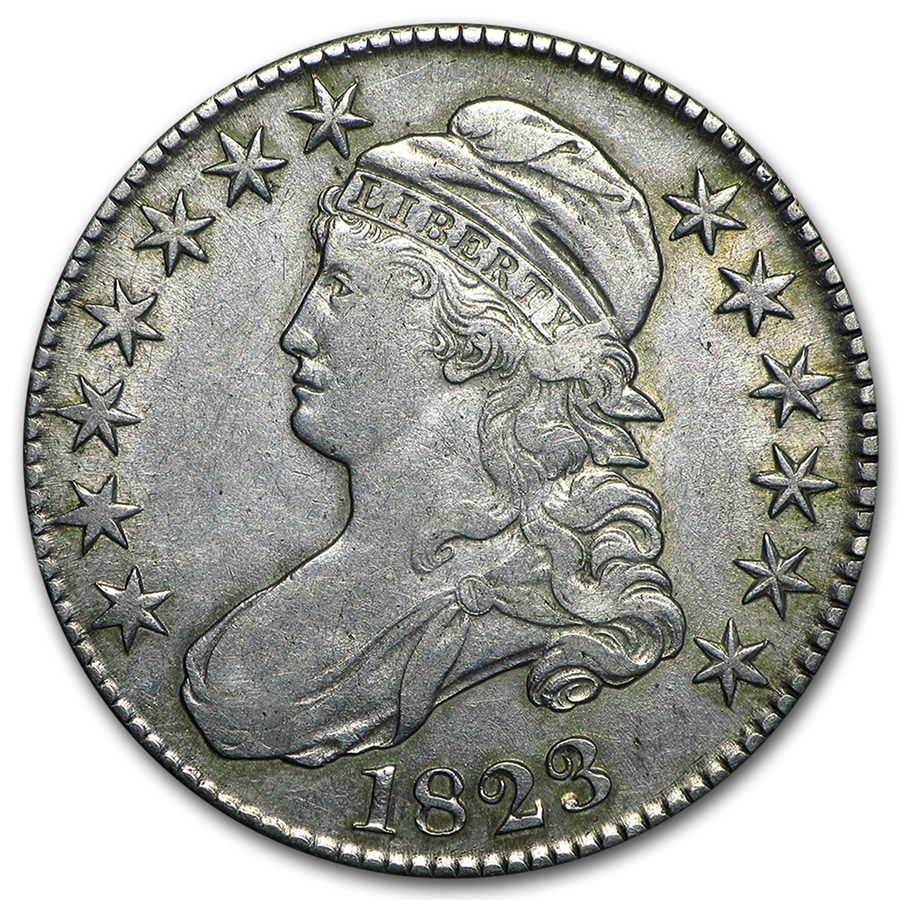 Lot 77: Bust Half Dollar Extra Fine 1823 normal 3