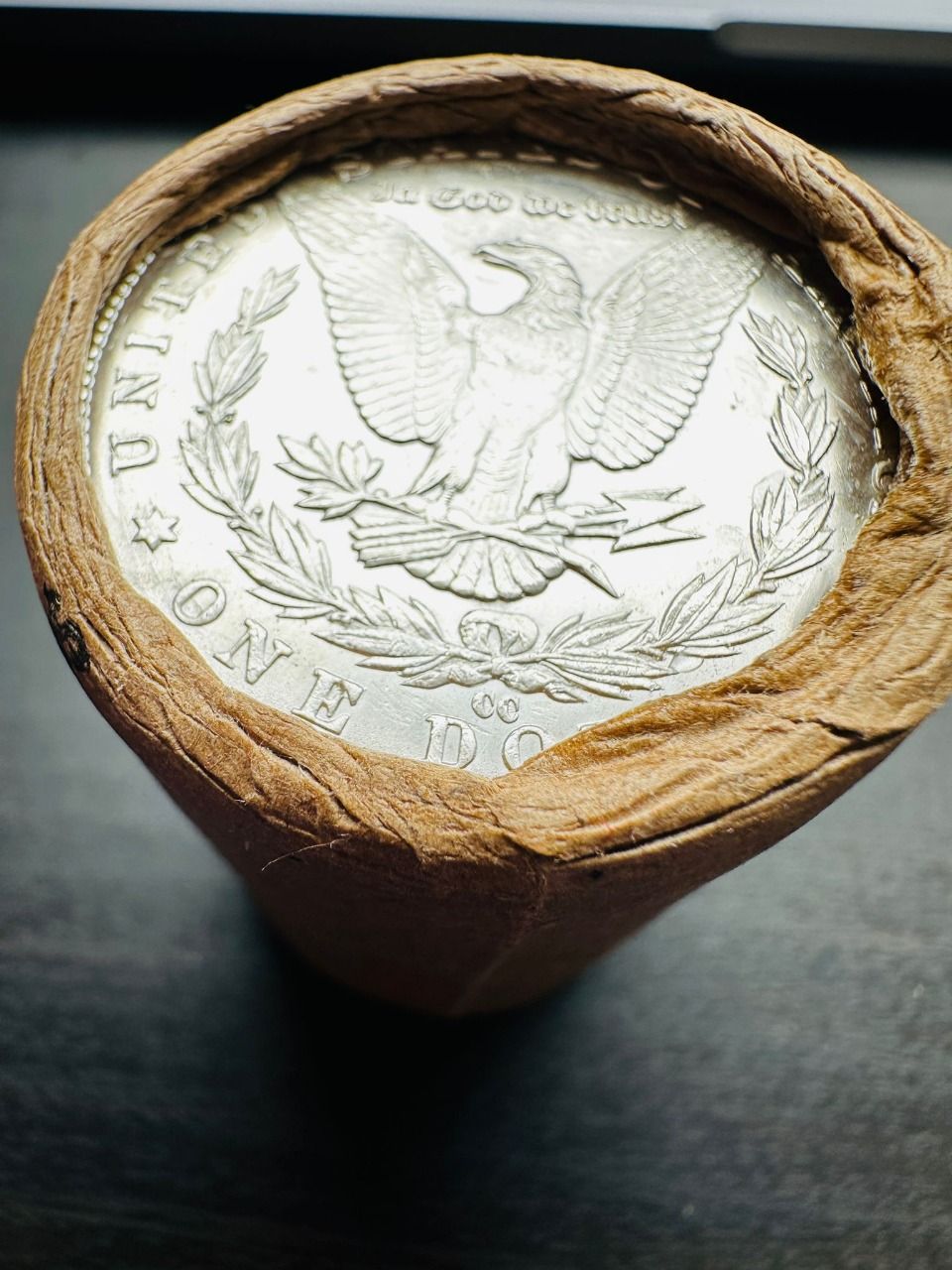 Lot 79: BU $10 Morgan Silver Dollar Roll 1879 & CC Ends