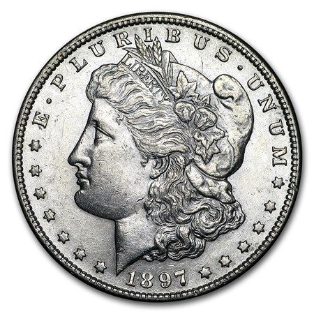 Lot 110: 1897-S MS-62+ Morgan Dollar-Non Graded