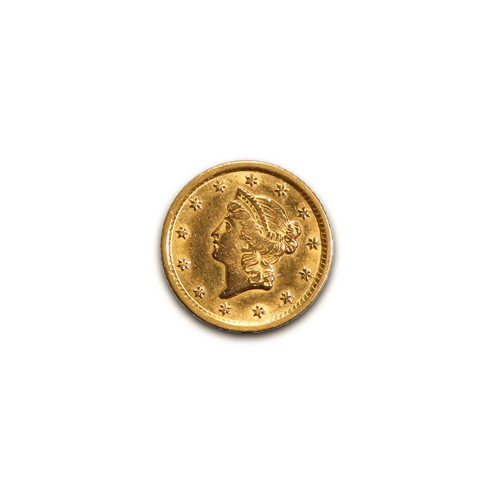 Lot 128: Early Gold Bullion$1 Liberty Gold ExtraFine to AU