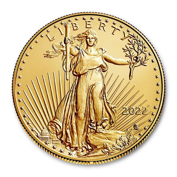 Lot 173: 2022 American Gold Eagle 1/2 oz Uncirculated
