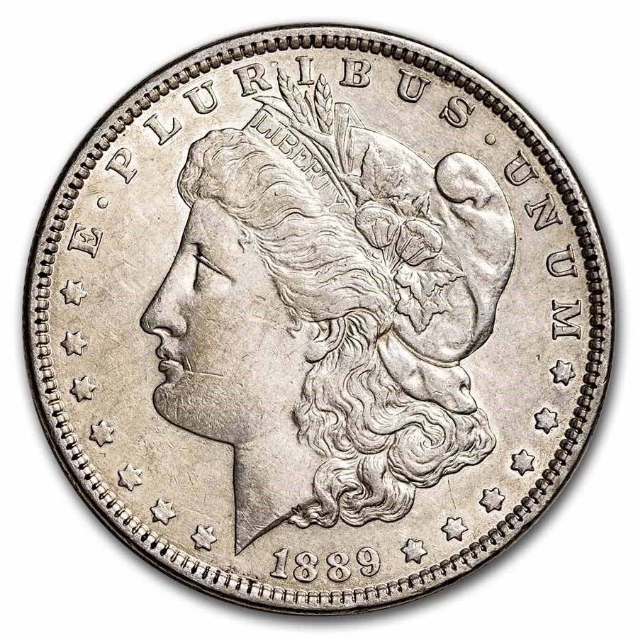 Lot 180: 1889- MS-62+ Morgan Dollar-Non Graded