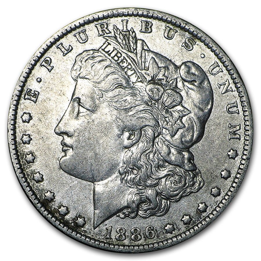 Lot 70: Morgan Silver Dollar Uncirculated 1886-0