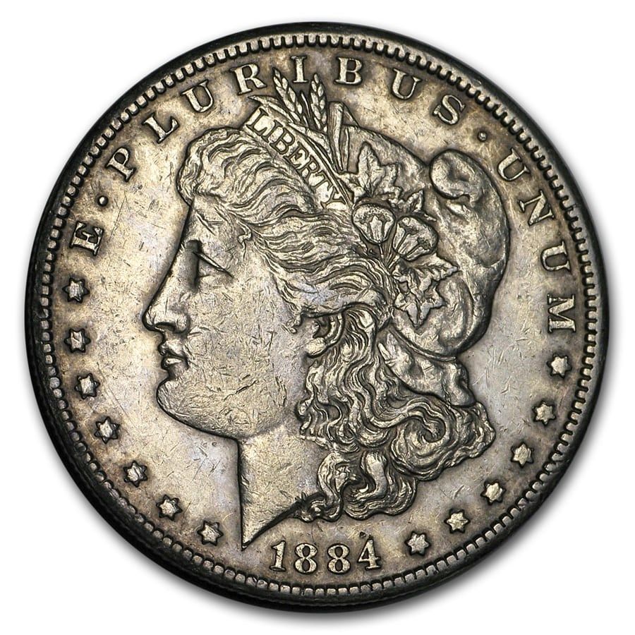 Lot 80: 1884-CC MS-61+ Morgan Dollar-Non Graded