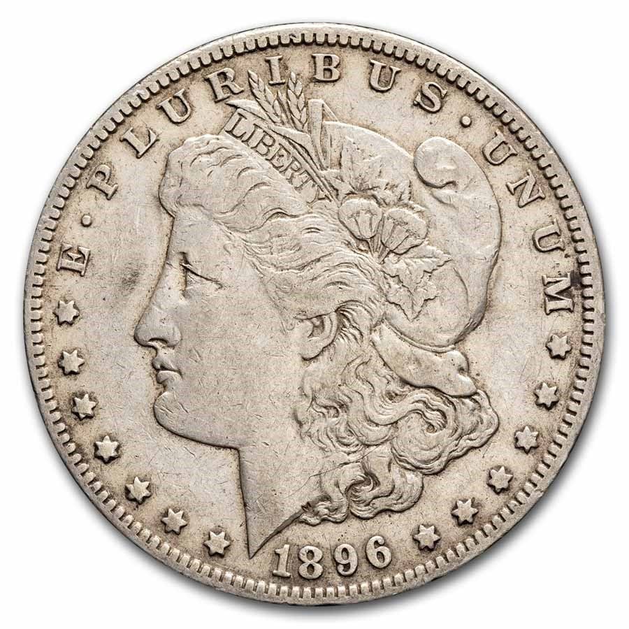 Lot 100: Morgan Silver Dollar Extra Fine Condition 1896-S