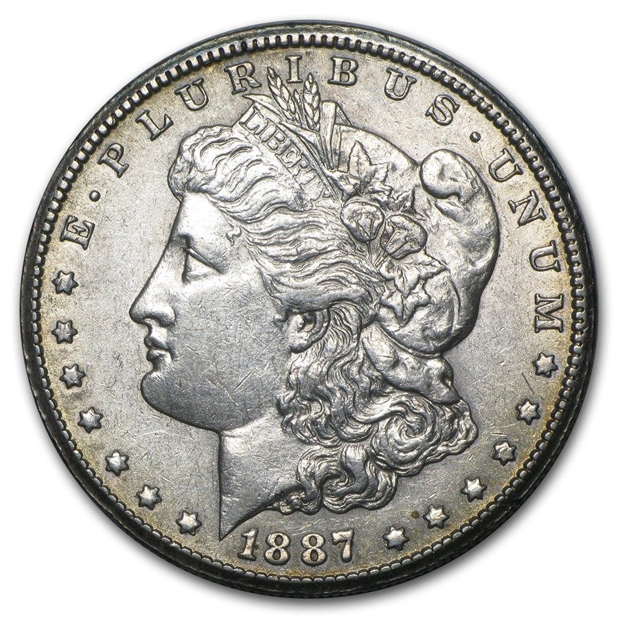 Lot 101: 1887-S MS-61+ Morgan Dollar-Non Graded