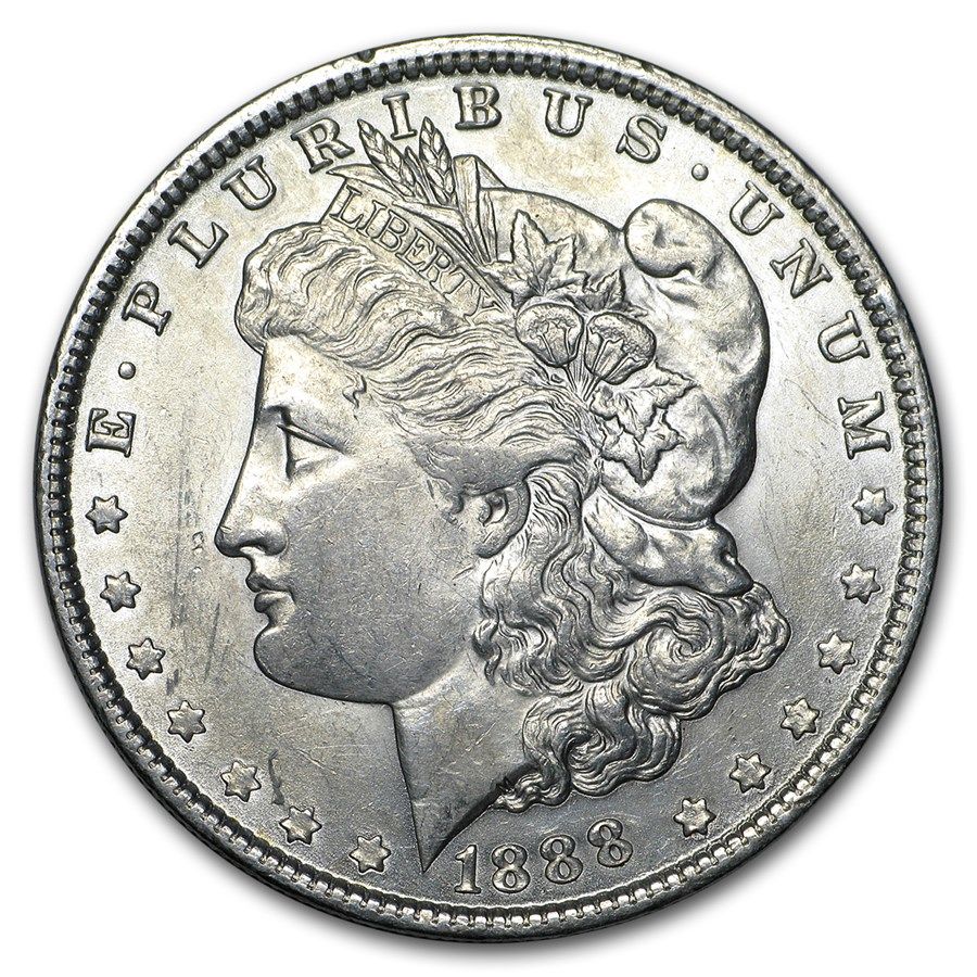 Lot 104: 1888- MS-61+ Morgan Dollar-Non Graded