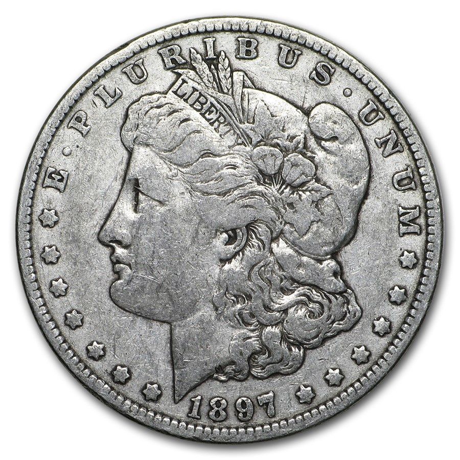 Lot 75: Morgan Silver Dollar G-VG 1897-O