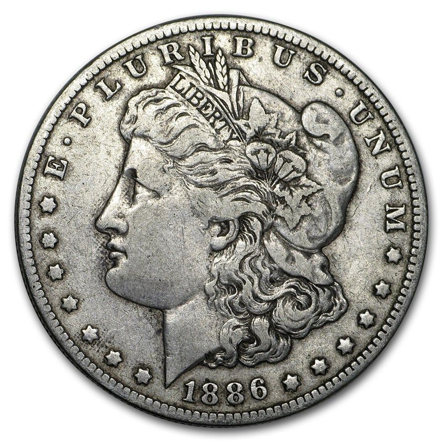 Lot 52: Morgan Silver Dollar G-VG 1886