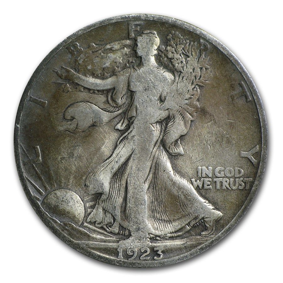 Lot 82: Walking Liberty Half Dollar 1923-S Fine