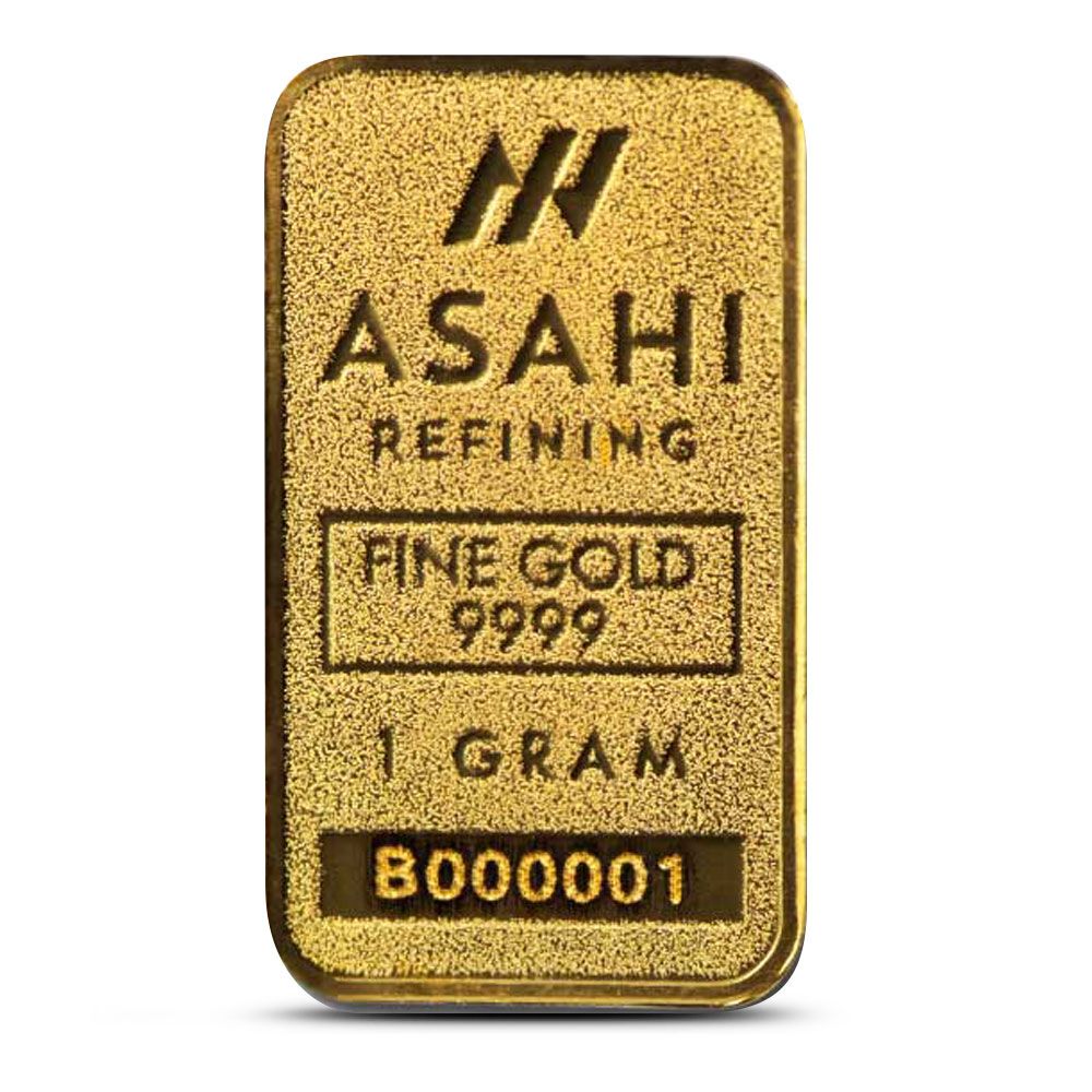 Lot 85: 1 Gram Asahi Gold Bar (New, In Assay)